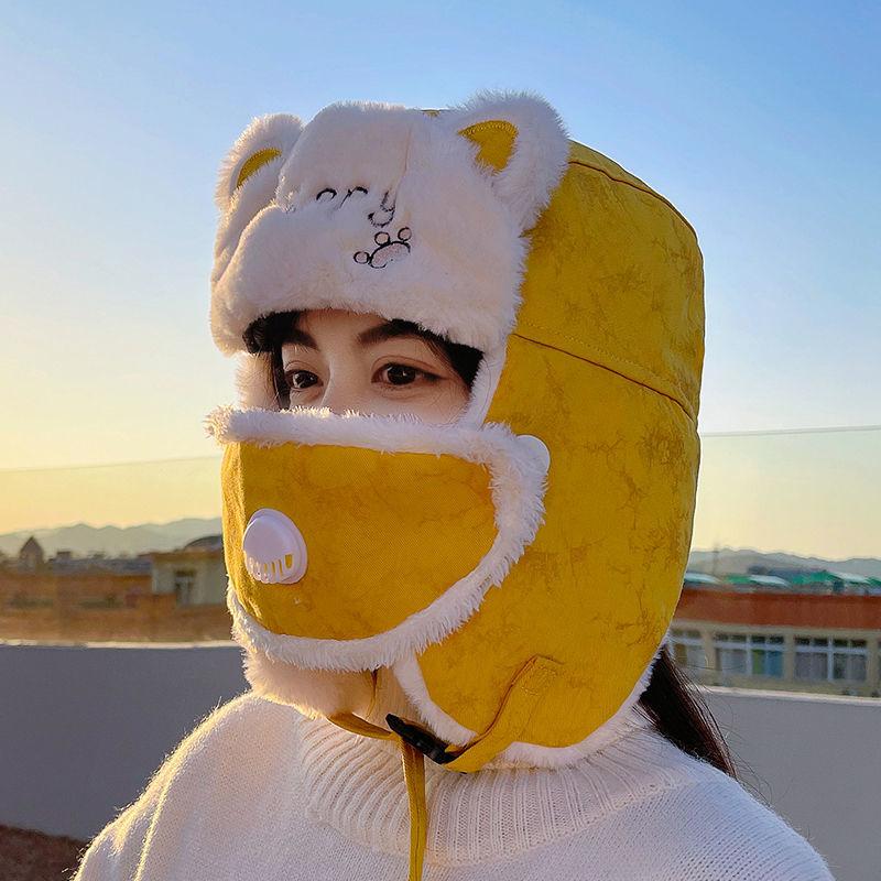 Winter Cold Proof Lei Feng Hat Children Winter Tide Riding Electric Vehicle Windproof Warm and Lovely Hat Thickened Ear Cotton In Winter