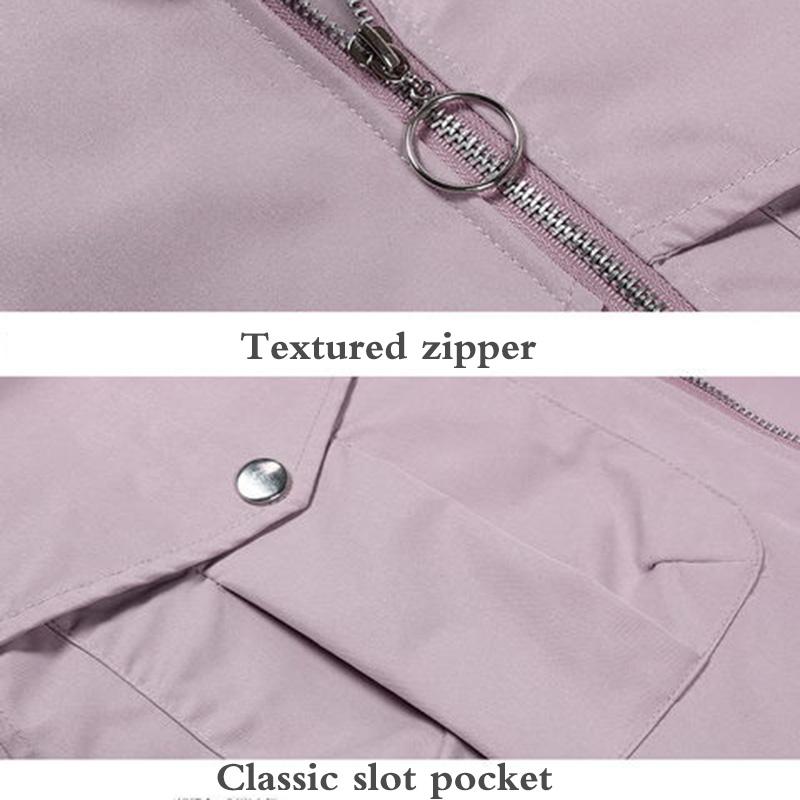 Spring and Autumn Plus Cotton Short Hooded Casual Small Windbreaker Loose Jacket Jacket Women