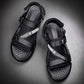 Men's Leather Sandals Comfortable Cool Air Cushion Non-slip Men's Sandal Leisure Beach Slippers Shoe