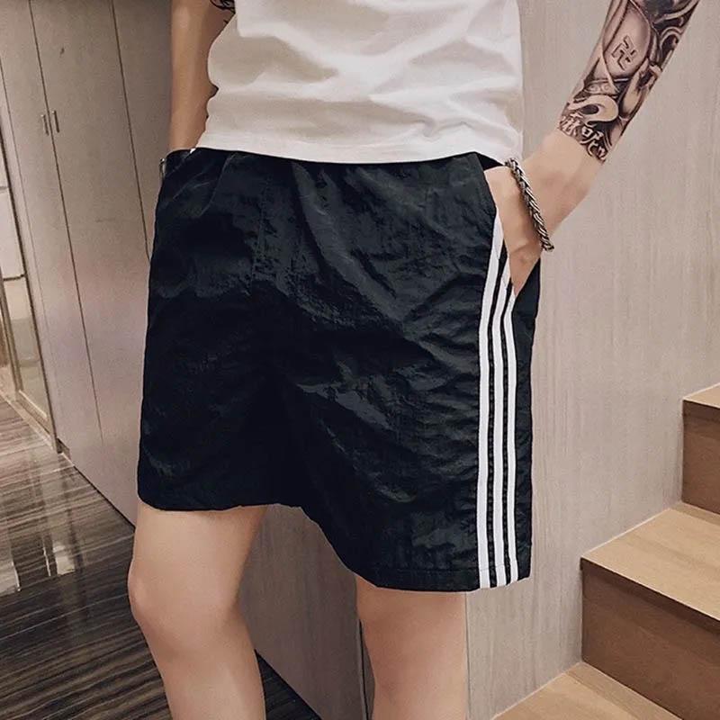 Summer Shorts Men's Casual Home Sleeping Shorts Wear Thin Beach Pants Breathable and Comfortable Sports Three-point Pants