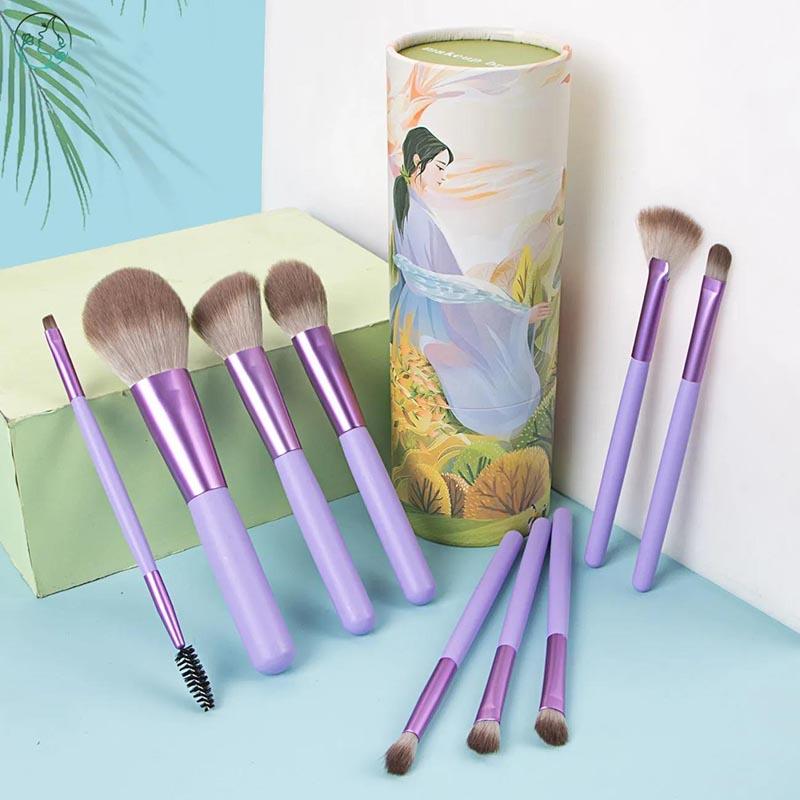 9pcs Makeup Brushes Set Green Health & Beauty Eye Shadow Brush Foundation Powder Eyeliner Eyelash Lip Make Brush Cosmetic Makeup Tools
