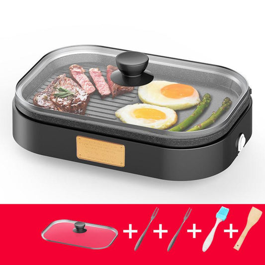 900W Electric Baking Pan Frying and Baking Machine Flat Bottom Frying Pan Kitchen Supplies for Family