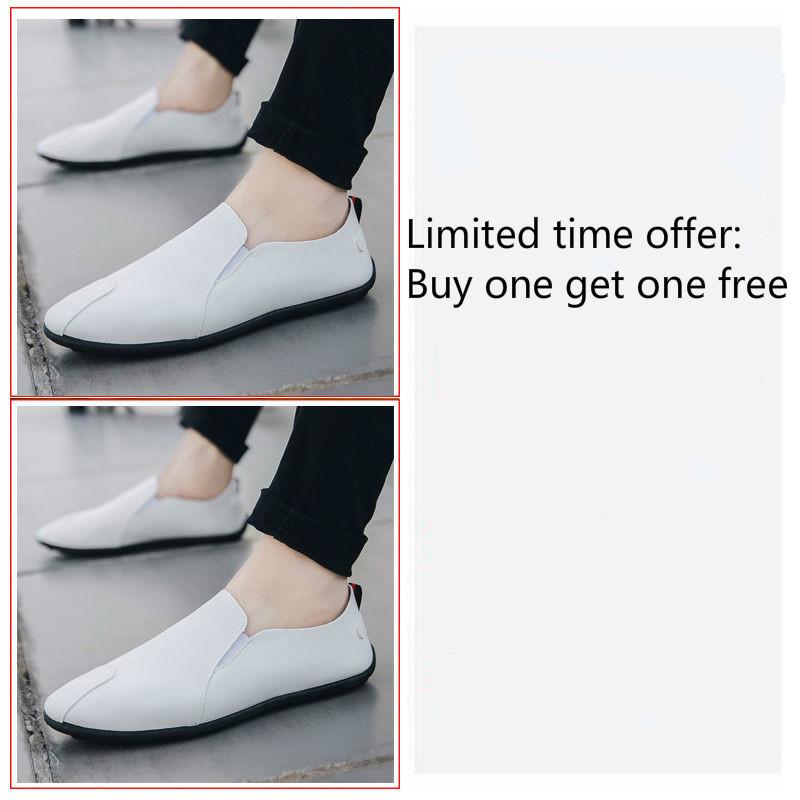 Buy a pair to get a pair of Peas shoes men's shoes Korean version of the trend of wild casual shoes