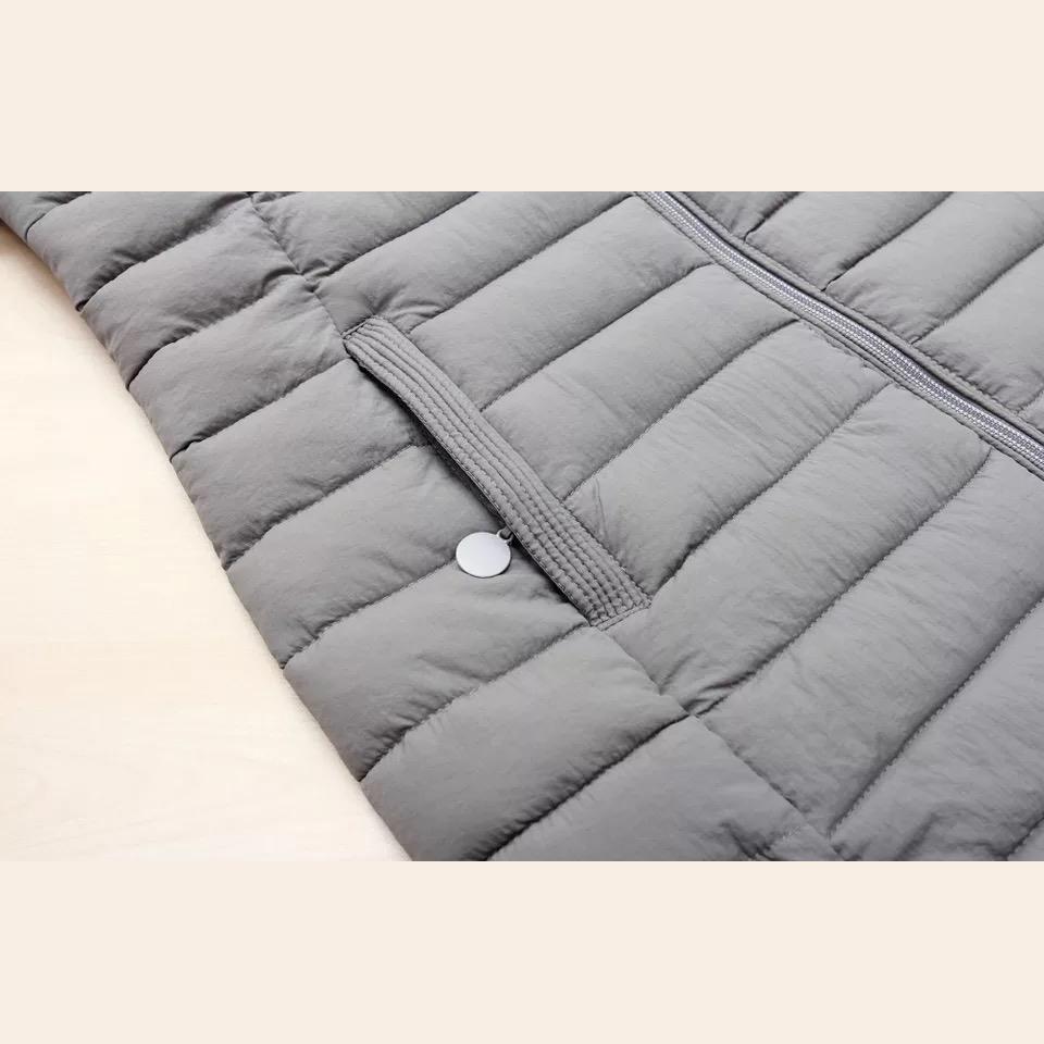 Women Autumn Winter Medium Long Coat Thicken Warm Hooded Jackets Cotton Padded Puffer Jacket Overcoat Slim Mid-length Windproof Parkas