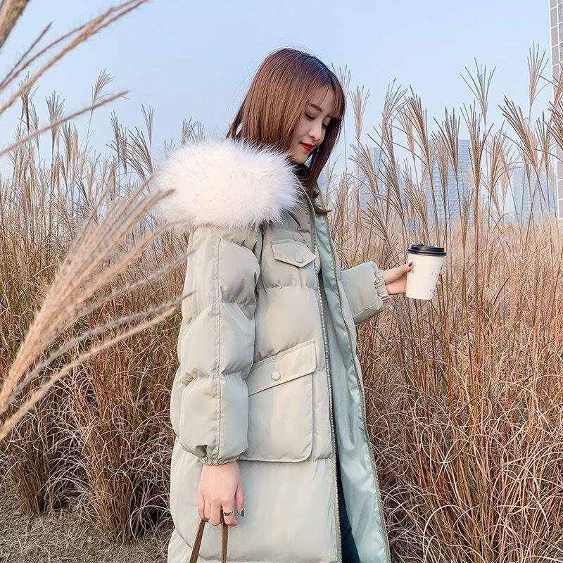 Women's Mid-length Over-the-knee Winter Padded Clothes Fashion Loose Students Thick Bread Clothes
