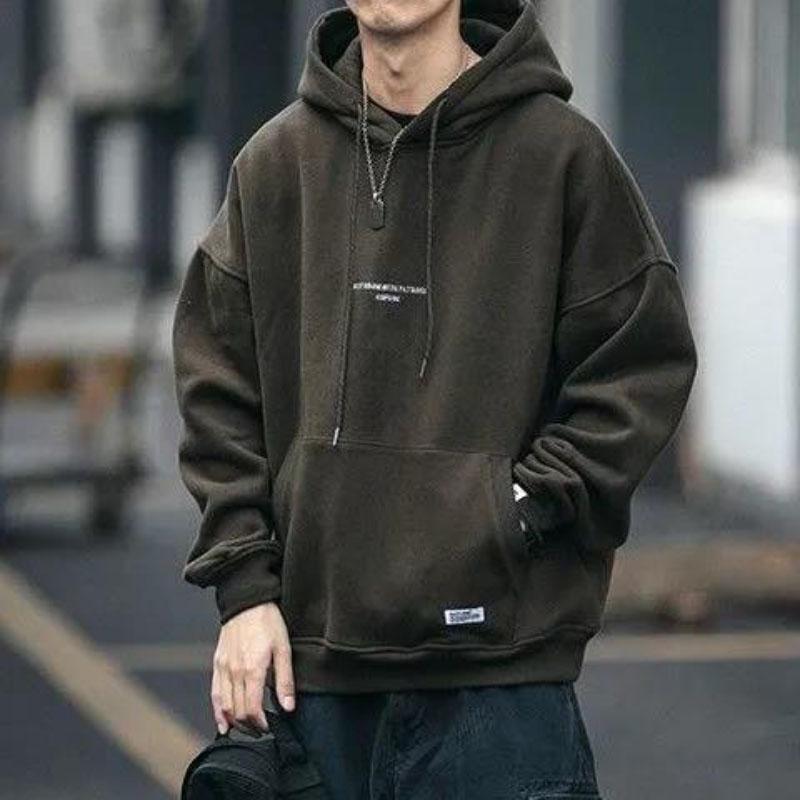 Winter Plus Velvet Outer Wear Warm and Comfortable Sweater Men's Loose All-match Hoodie Couple Casual Jacket