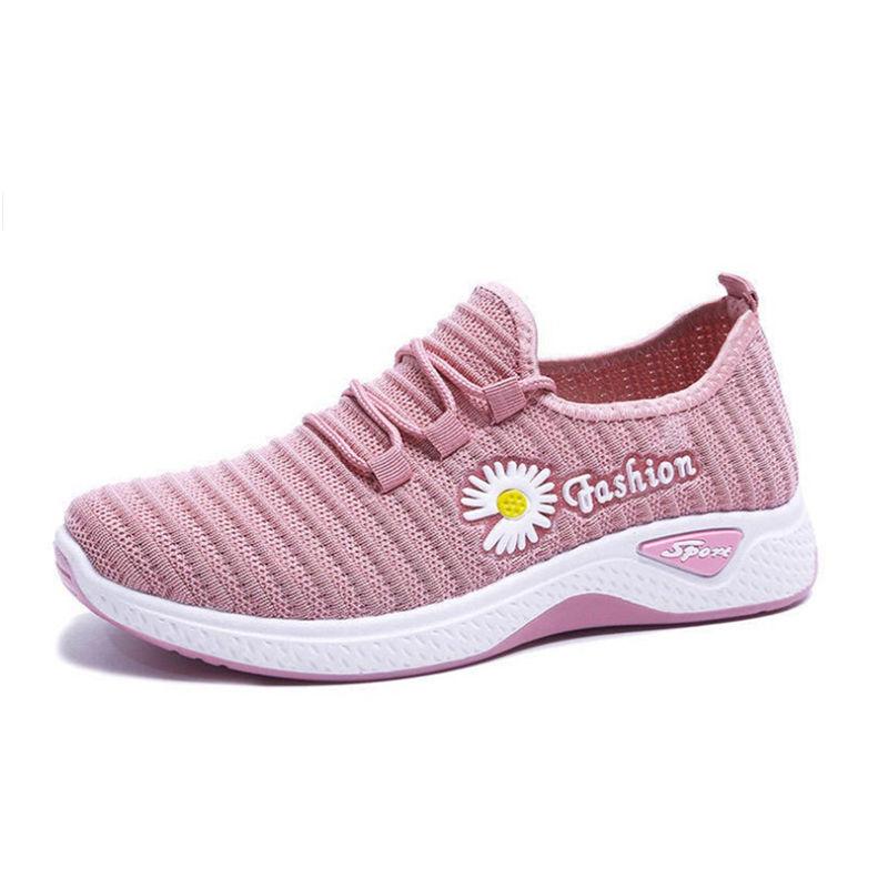 Spring Summer Single Shoes Non-slip Lightweight Soft-soled Cloth Shoes Women's Sports Casual Shoes Middle-aged