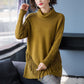 Autumn and Winter High Neck Loose Sweater Mid-length Tassel Plus Size Top Solid Color Knitted Women's Bottoming Shirt