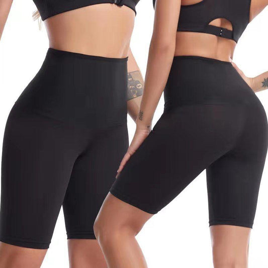 Women Thin Fitness Casual High Waist Biker Shorts Summer Slim Knee-Length Bottoms Black Cycling Shorts Streetwear Yoga Shorts