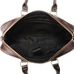 Business briefcase men retro large capacity zipper PU leather anti-theft waterproof wearable handbag
