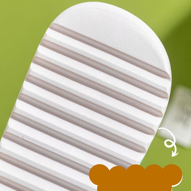 Soft Sandals and Slippers for Summer Couple Cute Cartoon Non-slip Bathroom Bath Indoor Home Outing Slippers for Men