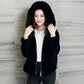 Women's Faux Fur Coat Winter Solid Color Hooded Zipper Short Jacket Female Large Size Casual Warm Coat