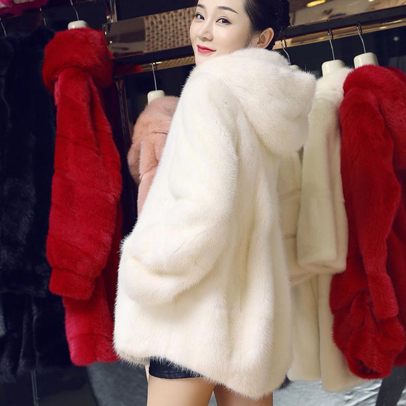 Autumn and Winter Long-sleeved Fashion Jacket Mid-length Style Cardigan Hooded Sweater