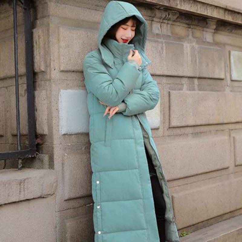 Down Padded Jacket Women's Long Section New Padded Jacket Ins Winter Loose Student Cotton Clothes Jacket