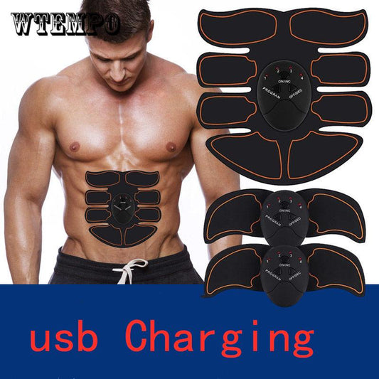 Belt Sticker Abs Training Massage Gear Pads Gel Patch Sheets EMS Wireless Muscle Stimulator Trainer