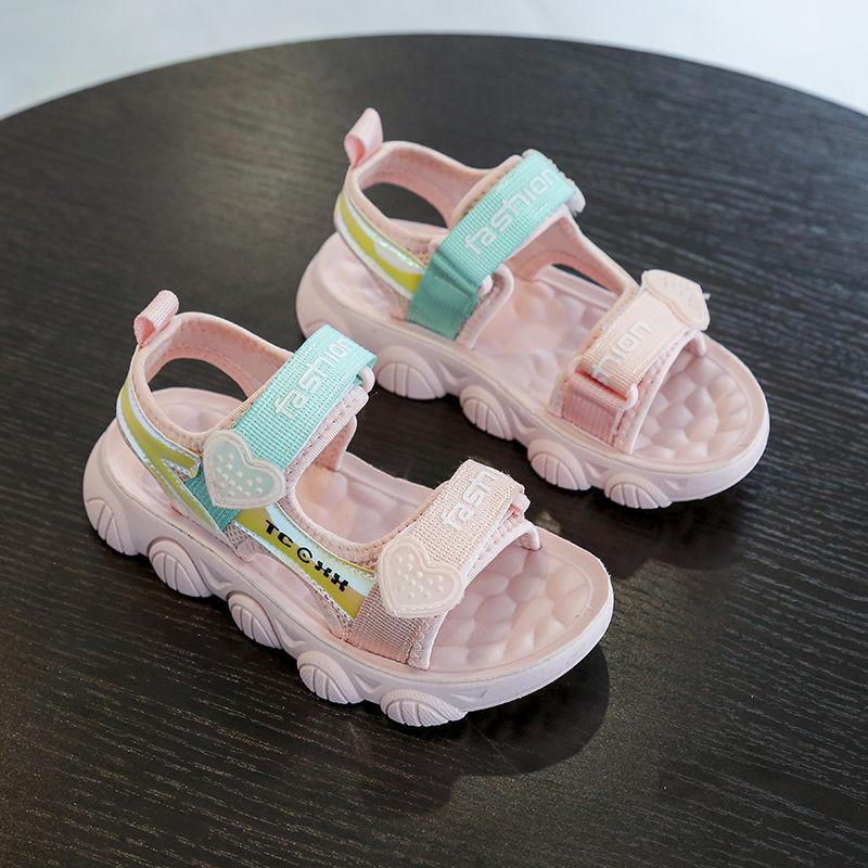 Girls' Breathable Beach Sandals Non-slip Summer 3-12 Years Old Children's All-match Fashionable Student Shoes