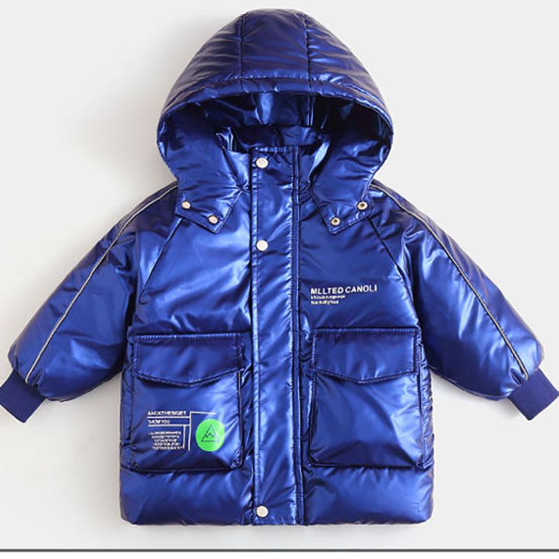 Girls Down Jacket White Duck Down Mid-length Warm and Windproof Winter Clothes Thick Hooded Disposable Jacket
