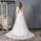 Elegant wedding dress Vestido de Festa appliques dress sweep train bow dress lace