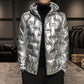 Down Jacket Male Students Korean Fashion and Handsome White Duck Down Jacket Winter Bright Face Thick Short Jacket