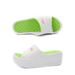 Wedge Heel Thick Bottom Women's One-word Slippers Wear Bohemian Plastic Foam Home Bathroom Slippers Ultra-light and Comfortable