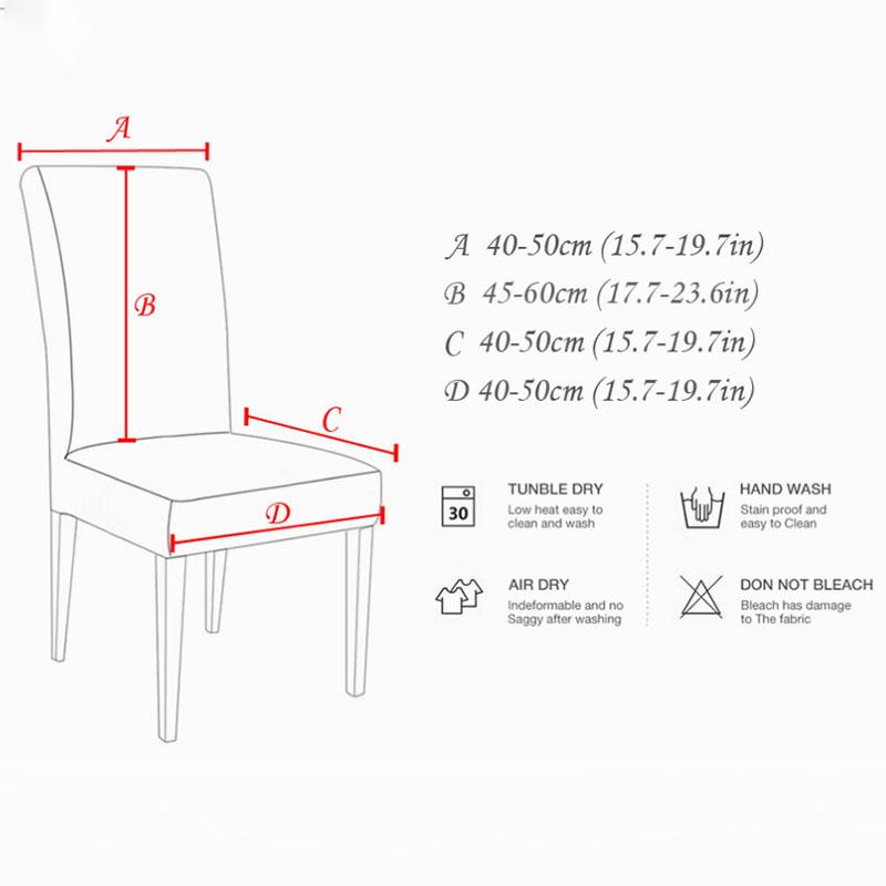 Dining Chair Cover Spandex Elastic Pastoral Print Modern Slipcovers Furniture Cover Kitchen Wedding housse de chaise 1PC