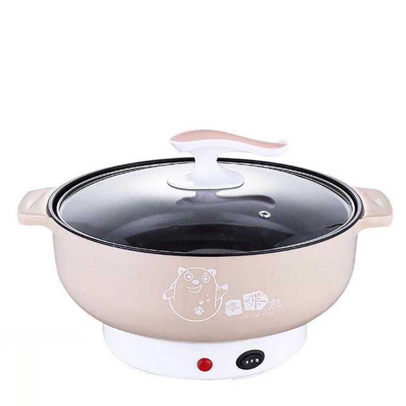 Electric Frying Pan Multi-function Electric Pot Student Dormitory Mini Electric Skillet Small Electric Pot Household Non-stick Pot