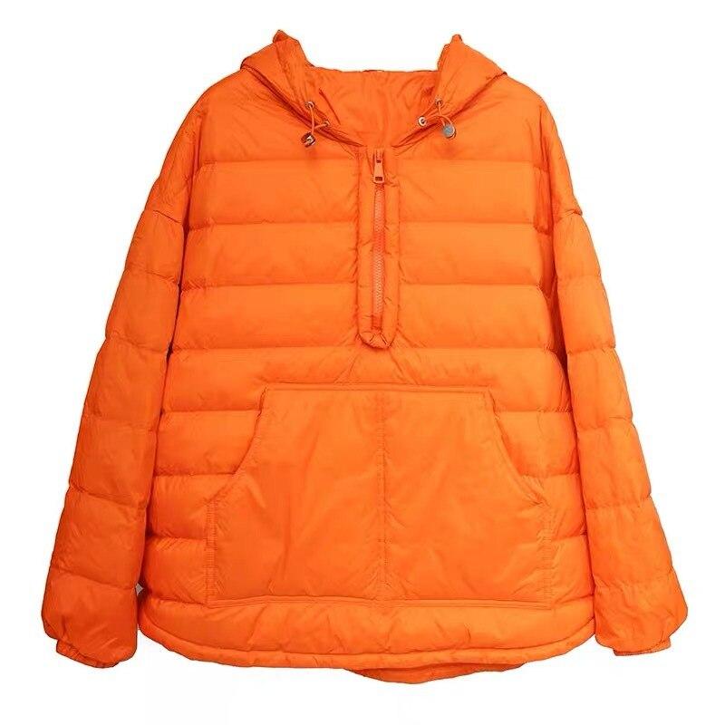 Korean Irregular Hooded Parkas Pullover Cotton Coat Winter 2022 Loose Comfortable