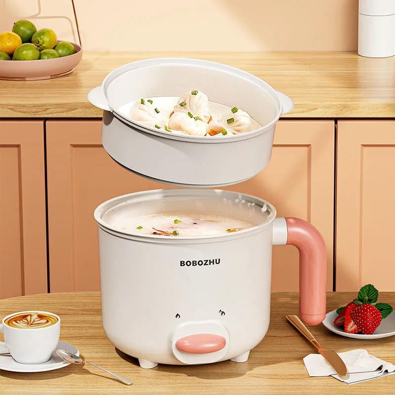 Small Electric Pot, Bedroom, Small Pot, Multi-function Electric Frying and Cooking All-in-one Pot, Household Cooking Pot