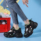 Thick-soled Heightened Travel Running Shoes Casual Student Breathable Sneakers All-match Comfortable Women Walking Sneakers