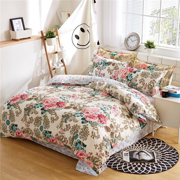 New Fashion Home Textile Bedroom Bedding Sets Colorful Geometry Duvet/Quilt Cover Bed Sheet
