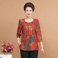 Summer Seven-point Mid-sleeve Middle-aged and Elderly Women's Clothing 50-year-old Short-sleeved Loose T-shirt Women's Top