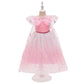 Snow Girls Dress Princess Costume Halloween Carnival Children Dress Up Kids Dresses for Girls Clothing Size 4-10 Years