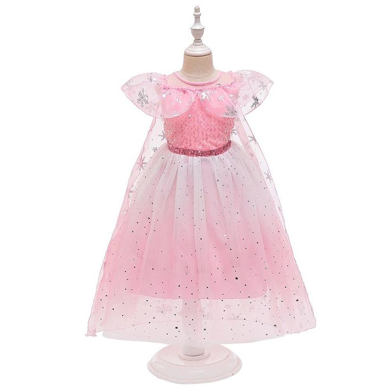 Snow Girls Dress Princess Costume Halloween Carnival Children Dress Up Kids Dresses for Girls Clothing Size 4-10 Years