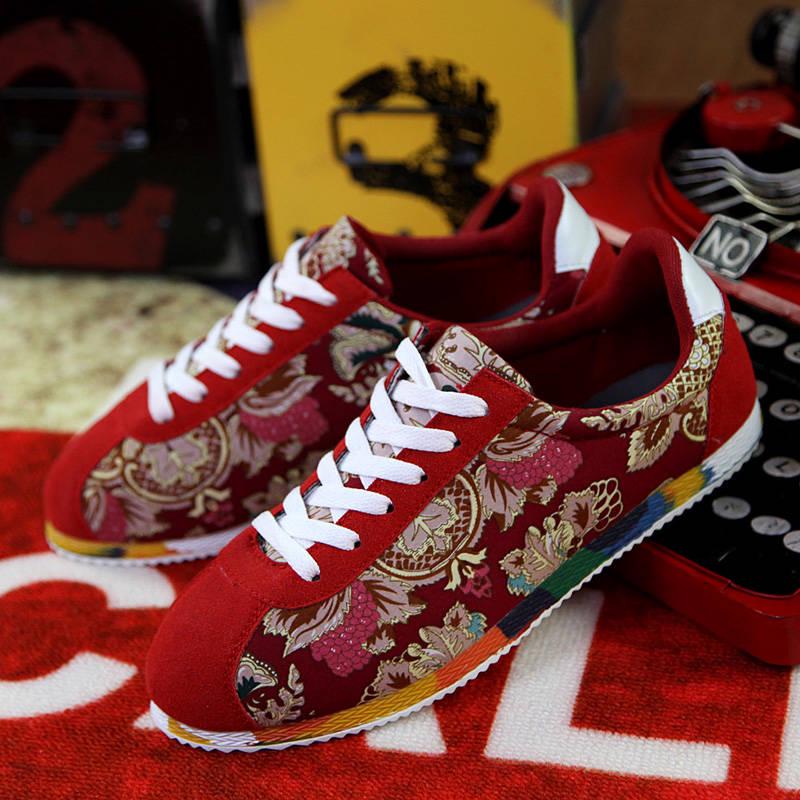 Plus Size39-44 Men Sneakers Chinese Style Running Basketball Shoes Breathable Lightweight Shoeses