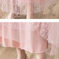 Four Seasons Can Wear Half-length Skirt Female Heavy Industry Beaded Bright Silk Gauze Sweet Fairy Long Skirt Three-layer Fabric A-line Skirt