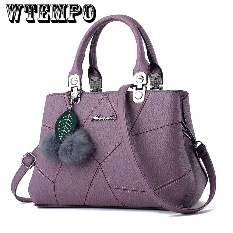 Leather sense handbag fashion handbag trend shoulder bag Messenger bag European and American style