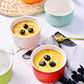 Nordic Household Single Baking Bowl Baked Dessert Pudding Cute Ceramic Bowl Steamed Egg Mold Small Bowl