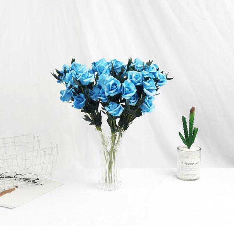 Simulation Foam Rose Fake Bouquet Living Room Flower Arrangement Fake Flower Desktop Decoration Photo Hand Stick Flower