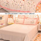 Milk Velvet Four-piece Autumn and Winter Thick Warm Double-sided Velvet Bed Single Is Set of Pillow Sets Set 1.8 Meters 2 Meter Bed Princess Wind