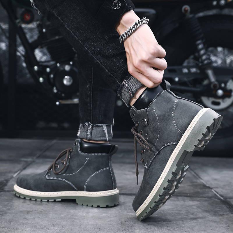 Ankle Boots Autumn Winter Men's Martins Boots Motorcycle Boots Outdoor Working Snow Boots Men Shoes