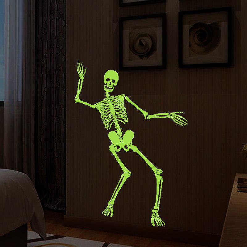[Wall sticker ]Luminous Skull Skeleton Halloween Decoration Wall Stickers For Party Window Wall Deca