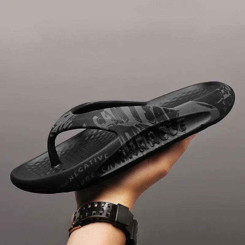 Summer Slippers Men's Flip Flops Thick Bottom Soft Bottom Home Non-slip Slippers Outdoor Beach