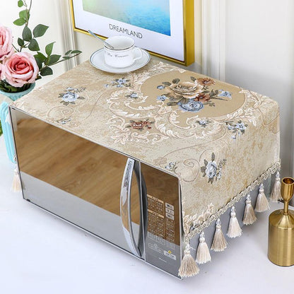 Microwave Dust Cover Kitchen Storage Bag Waterproof Cover Microwave Cover Towel