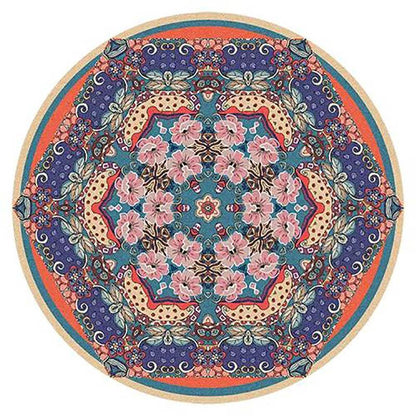 Retro National Style Carpet Round Matmoccan Style Hanging Basket Computer Chair Bedroom Bedside Blanket