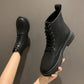 Martin Boots Female British Style 2021 Spring and Autumn New Lace-up All-match Single Boots Retro Flat-bottomed Motorcycle Short Boots