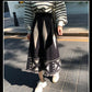 Autumn and Winter High Waist Retro Geometric Pattern A-line Skirt Female Ethnic Style Tassel Knitted Skirt Mid-length Exotic Style