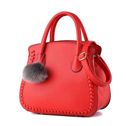 Women Hairball Pendant Handbag Lady Party Purse Casual Crossbody Messenger Shoulder Bags