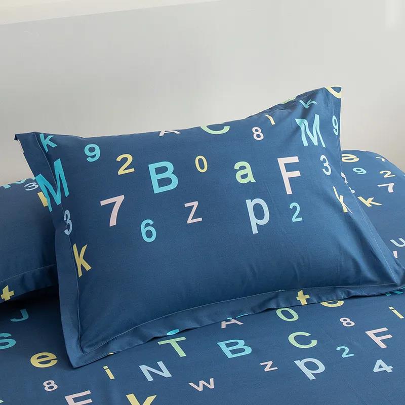 Two-piece Cotton Pillowcase Soft and Skin-friendly Bedroom Pillowcase Double Couple Bedding