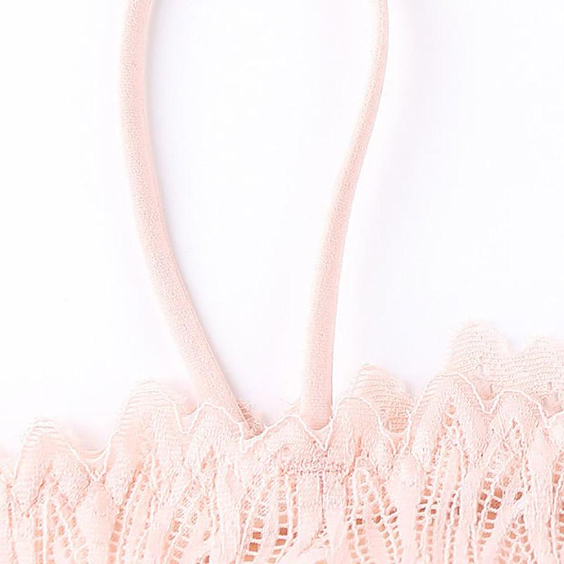 Line Around Lace Suspender Wrapped Chest Bra Beautiful Back Backing Breast Pad Anti Light No Steel Ring Underwear Bra
