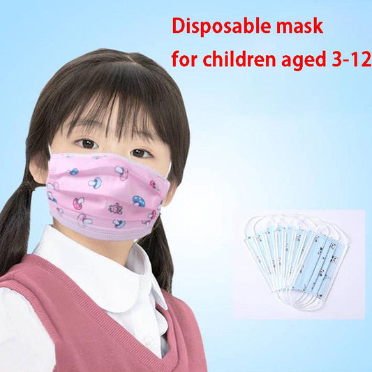 Children's disposable masks 3ply filter protection waterproof breathable anti-foam face masks kids
